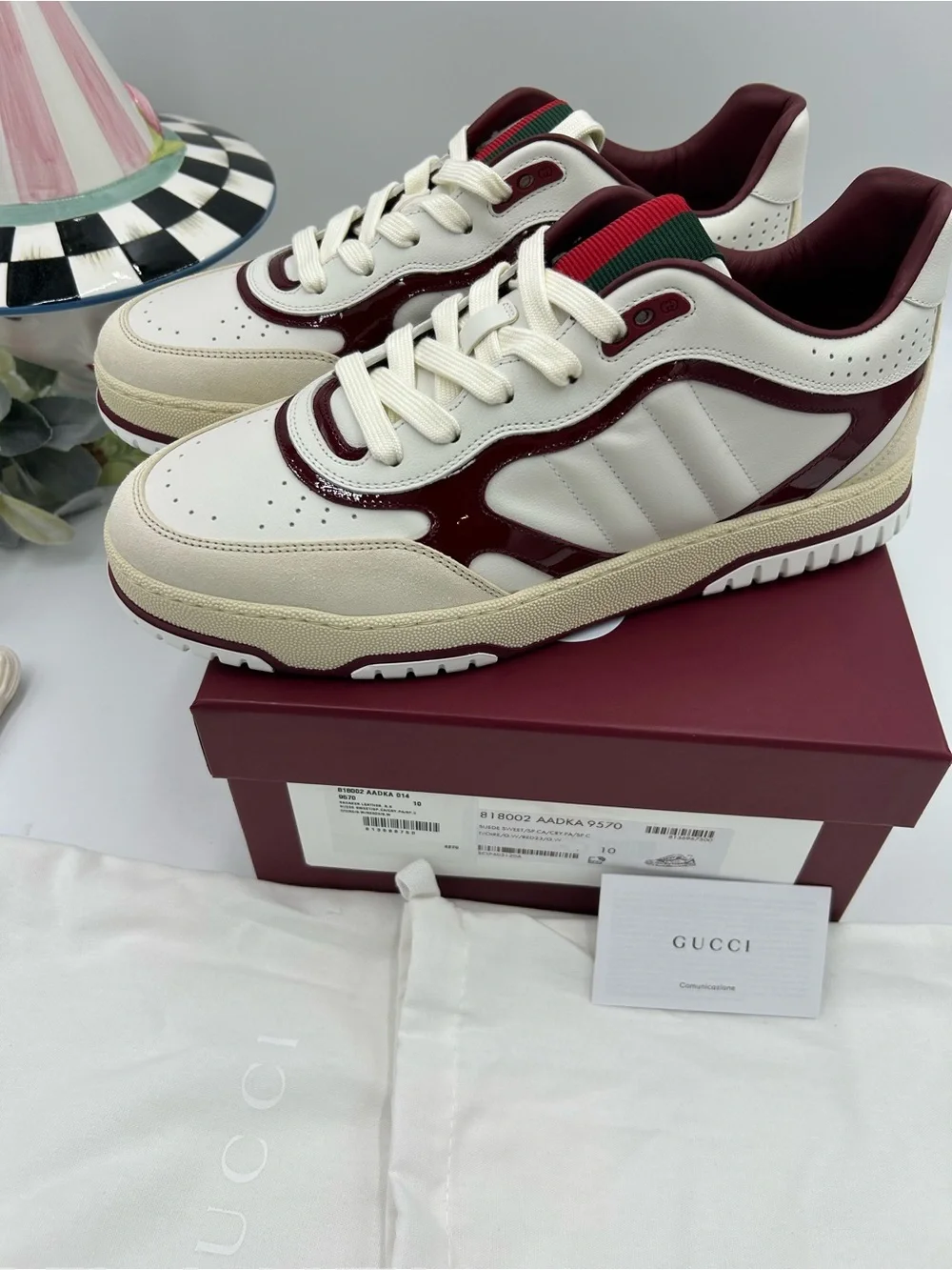 Gucci leather sneakers